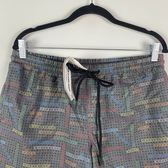 Humankind x Target Swim Shorts Trunks Unisex Size Large LGBTQ Pride Crossword - Picture 2 of 9